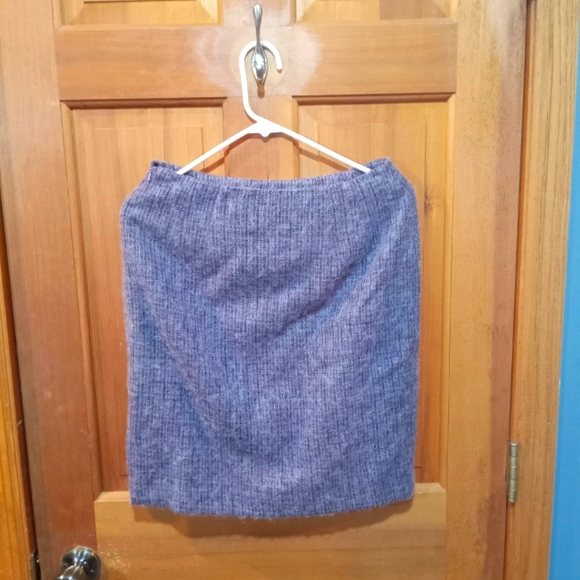 Linda Allard Ellen Tracy purple wool mohair blend skirt size 6 - Picture 2 of 4